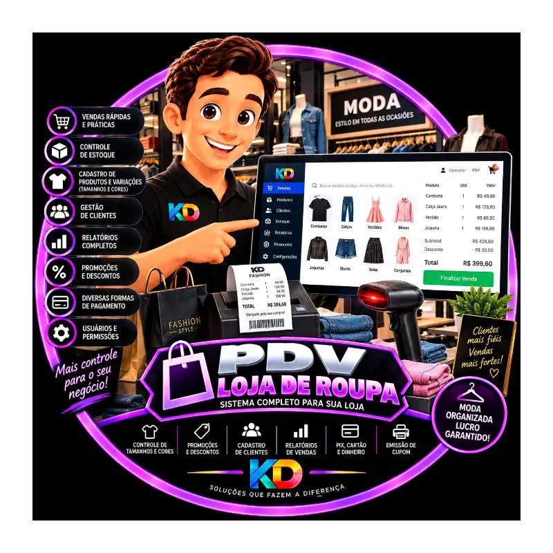 PDV Loja de Roupa - Karllus Design Web